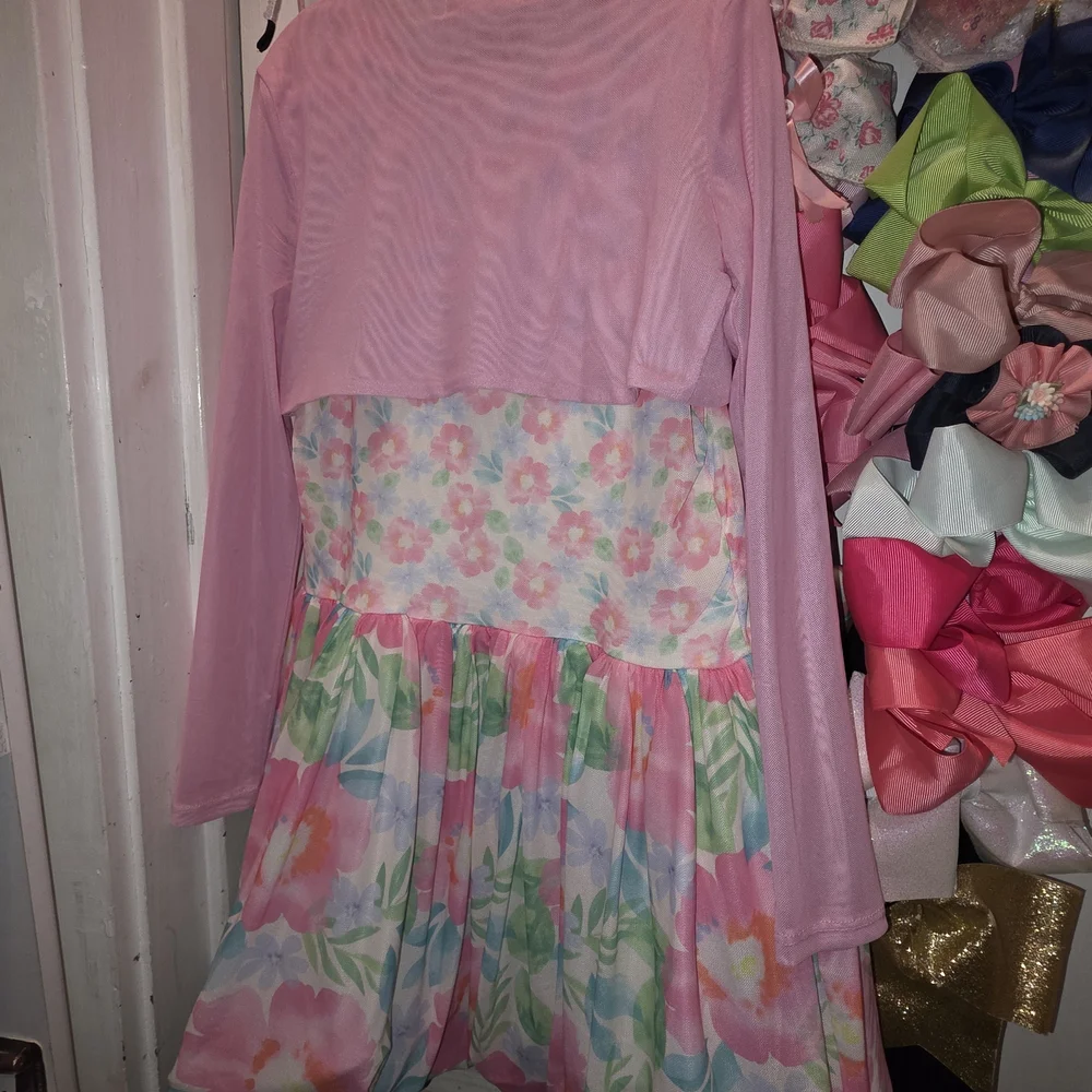 Peek Floral Pink Girls' Dress Set